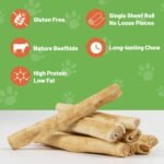 MON2SUN Dog Rawhide Rolls Twist Sticks 6.5 Inch Dog Chew Treats Chicken Flavor 18 Count for Puppy and Small Dogs - Image 4