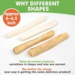 MON2SUN Dog Rawhide Rolls Twist Sticks 6.5 Inch Dog Chew Treats Chicken Flavor 18 Count for Puppy and Small Dogs - Image 7