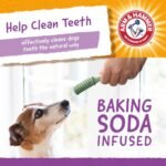 Arm & Hammer For Pets Brushies Dental Treats for Dogs | Dog Dental Chews with Baking Soda Fight Bad Breath, Plaque & Tartar without Brushing | Mint Flavor, 8 Pcs - Image 8