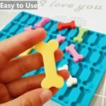 Dog Treat Molds Dog Bone Silicone Molds with Scraper - Bake or Freeze Adorable Homemade Dog Treats in Dog Bone Shapes (L) - Image 3
