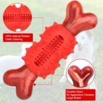 VIWIK Dog Chew Toy for Aggressive Chewers, Nylon Dog Bone Toy for Large Medium Small Dogs, Interactive Dog Toys for Puppies Teething, Outdoor Dog Toys with Beef Smell - Image 3