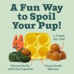 WOOF Pupsicle Treat Tray Mold, Small 10-25 lbs, Silicone Molds for Dog Treats, Dishwasher Safe, Reusable Treat Tray, Freeze Refill Treats For The Pupsicle Toy - Image 3
