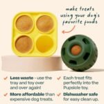 WOOF Pupsicle Treat Tray Mold, Small 10-25 lbs, Silicone Molds for Dog Treats, Dishwasher Safe, Reusable Treat Tray, Freeze Refill Treats For The Pupsicle Toy - Image 4