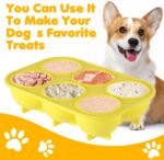 Silicone Dog Treat Mold, Treat Tray Mold,Dog Popsicle Mold Reusable Treat Tray for Making Jelly, Dog Treats, Biscuits, Puppy Ice Treats Dishwasher Safe - Image 3