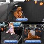 Dog Car Seat Cover for Back Seat 600D Scratchproof Nonslip Durable Waterproof Cars Pet Backseat Covers with Mesh Window Dogs Hammock for Car，SUV, Truck (54" W x 58" L) - Image 6