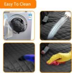 Honest Dog Car Seat Covers, Dog seat Cover with Side Flap for Cars, Trucks, and Suv's - Waterproof & Nonslip Pet Seat Cover for Backseat(Black, 57”W x 47”L) - Image 10