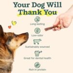 WOOF Bully Sticks Dog Treats - Chew Sticks for Dogs - Long-Lasting Dog Chew Treats - Dog Products Made with Free-Range, Grass-Fed Beef- 12" Sticks - 25pk - Image 5