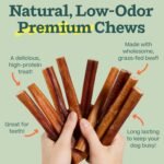 WOOF Bully Sticks Dog Treats - Chew Sticks for Dogs - Long-Lasting Dog Chew Treats - Dog Products Made with Free-Range, Grass-Fed Beef- 12" Sticks - 25pk - Image 6