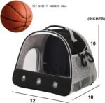 Bearded Dragon Travel Carrier,Lizards Carrier, Small Animal Travel Carrier for Sugar Glider Hedgehog Rat Parrot Bird Guinea Pig, Portable Guinea Pig Travel Carrier for 2 (Black, Carrier) - Image 3