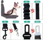 COOYOO Dog Seat Belt,3 Piece Set Retractable Dog Car Harness Adjustable Dog Seat Belt for Vehicle Nylon Pet Safety Seat Belts Heavy Duty & Elastic - Image 5