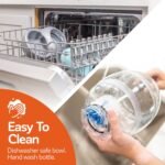 Petmate Replendish Gravity Feeder, 5 lb, Blue, Made in USA - Image 5