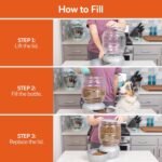 Petmate Replendish Gravity Feeder, 5 lb, Blue, Made in USA - Image 7