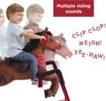 Radio Flyer Chestnut Plush Interactive Riding Horse Kids Ride On Toy, Toddler Ride On Toy For Ages 2-6 Years - Image 6