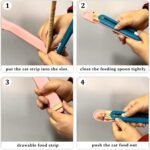 FuninCrea Lickable Cat Treats Spoon, Cat Liquid Snacks Feeding Spoon Pet Food Scoop for Feeding Lickable Wet Treats, Creative Pet Liquid Snacks Feeder for Cats and Dogs (Pink) - Image 3