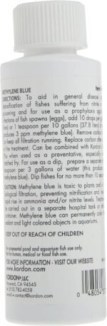 Kordon Methylene Blue Disease Preventative – Safe for Freshwater & Saltwater Aquariums, Prevents Fungal Infections & Treats Parasites, Reduces Fish Stress, 4-Ounces - Image 3