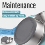 PEGGY11 Stainless Steel Metal Dog Bowls, Nonslip Rubber Bottom, Dishwasher Safe, Easy to Clean - 2 Pack, Each Holds 3.8 US Cup - Image 7