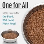 PEGGY11 Stainless Steel Metal Dog Bowls, Nonslip Rubber Bottom, Dishwasher Safe, Easy to Clean - 2 Pack, Each Holds 3.8 US Cup - Image 8