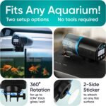 FISHNOSH Automatic Fish Feeder for Aquarium - New Generation 2024, Auto Food Dispenser with Timer for Small Tank, Big Aquariums & Pond (Blue) - Image 6