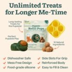 WOOF Starter Pack - Interactive Dog Toys for Boredom - Dog Treat Molds Silicone - Chicken-Flavored Healthy Dog Treats - Pupsicle Dog Enrichment Toy - Large Dog Toys - 25-75 lbs - Image 8