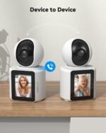 TMEZON Video Pet Dog Camera Indoor Two Way Wireless Security Camera Monitor 1080P with Phone app and Motion Detection,Baby/Elderly/Nanny Audio Calling Device Pan Tilt - Image 5