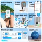 Automatic Cat Feeder with 5G WiFi: Automatic Dog Feeder Large Breed with 7L Large Cat Food Storage Container,Cat Food Dispenser with Alexa for Multiple Pets,Detachable for Easy Clean -29 Cup - Image 3