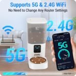 Automatic Cat Feeder with 5G WiFi: Automatic Dog Feeder Large Breed with 7L Large Cat Food Storage Container,Cat Food Dispenser with Alexa for Multiple Pets,Detachable for Easy Clean -29 Cup - Image 4