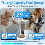 Automatic Cat Feeder with 5G WiFi: Automatic Dog Feeder Large Breed with 7L Large Cat Food Storage Container,Cat Food Dispenser with Alexa for Multiple Pets,Detachable for Easy Clean -29 Cup - Image 6