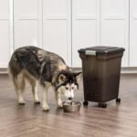 IRIS USA WeatherPro Airtight Dog Food Storage Container, Up to 42 lbs, Attachable Wheels, For Dog Cat Bird and Other Pet Food Storage Bin, Keep Fresh, Easy Mobility, BPA Free, Smoke/Black - Image 11