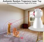 Cat Toys [2023 Newly Upgraded] Real Random Trajectory Rechargeable Motion Activated Cat Laser Toy Automatic,Interactive Cat Toys for Indoor Cats/Kitten/Dogs - Image 3