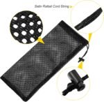 Weewooday 6 Pieces Finch Sock Feeder Thistle Socks Bird Feeder Instant Seed Sack Feeder 4.7 x 11 Inch (Black) - Image 4