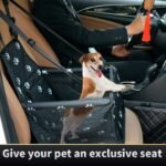 SWIHELP Dog Car Seat Puppy Portable Pet Booster Car Seat with Clip-On Safety Leash and PVC Support Pipe, Anti-Collapse,Perfect for Small Pets - Image 3