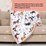 Horse Blanket for Girls - Ideal Horse Gifts for Girls - Soft & Cozy 50x60 inch Horse Throw Blanket, Loved by Kids and Granddaughters - Equestrian Gifts & Horse Gifts for Women - Image 8