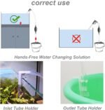 Compact Aquarium Siphon Vacuum and Water Changer Kit with Cleaning Brush. Perfect for Simultaneous Water Changing and Cleaning in Small Fish Tanks. Gravel and Sand Cleaning. - Image 7