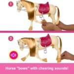 Barbie Toy Horse with Sounds, Music & Accessories, Inspired by Barbie The Great Horse Chase, Horse Moves, Dances & Blinks Eyes - Image 4
