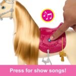 Barbie Toy Horse with Sounds, Music & Accessories, Inspired by Barbie The Great Horse Chase, Horse Moves, Dances & Blinks Eyes - Image 6