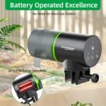 FREESEA Automatic Fish Feeder for Aquarium: Auto Fish Food Dispenser with Timer for Small Tank Betta Turtle - Battery Vacation Self Feeding for Flakes - Image 8