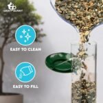 Metal Hanging Bird Feeder Tube, 4-Port, 2-Pack Hanging Bird Feeders for Outdoors, Heavy Duty Chew-Proof and Rust-Proof Metal, 15 Inches - Image 7