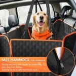 Dog Car Seat Cover - Waterproof Pet Hammock with 4 Bags Side Flap, Scratchproof and Nonslip Backseat Protection for Car, Truck and SUV - Image 3