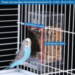 Hamiledyi No Mess Bird Feeders Automatic Parrot Feeder Drinker Acrylic Seed Food Container Parakeet Water Dispenser Cage Accessories for Lovebirds Budgies Canary Finch - Image 3