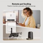 PETLIBRO Automatic Cat Feeder, Wi-Fi Rechargeable Cat Food Dispenser Battery-Operated with 30-Day Life, AIR 2.4G Wi-Fi Timed Pet Feeder for Cat & Dog, 2L Auto Cat Feeder, Black - Image 8