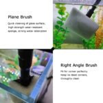 AQUANEAT Fish Tank Cleaning Tools, 6 in 1 Aquarium Cleaning Tools, Including Algae Scraper, Sponge Pad, Fish Net, Gravel Rake and Cleaning Brush - Image 3