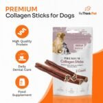 Premium 2pcs Collagen Sticks for Dogs, All Natural Dog Collagen Sticks, Great Tasting to Support Healthy Skin & Shiny Coats, Highly Digestible, Beef Collagen Chews for Dogs, Collagen Chew - Image 3