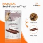 Premium 2pcs Collagen Sticks for Dogs, All Natural Dog Collagen Sticks, Great Tasting to Support Healthy Skin & Shiny Coats, Highly Digestible, Beef Collagen Chews for Dogs, Collagen Chew - Image 4