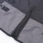 1200 Denier Rip-Stop Turnout Rain Sheet Lightweight Waterproof Breathable Horse Blanket (No Fill) BlackGrey 72" - Image 5