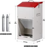 Galvanized Automatic Dog Feeder Large Breed Dog Food Dispenser for Large Dogs, 25lbs Outdoor Pets Feeder Gravity Food Feeder - Image 4