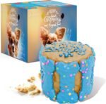 Dog Birthday Cake for Dogs to Eat - Rice Cake Based Dessert Made with Dog Birthday Treats and Human Grade Ingredients - Happy Birthday Dog Cake - Dog Birthday Gift for Puppy (5"x5"x5", Blue) - Image 7
