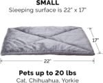 Furhaven ThermaNAP Self-Warming Cat Bed for Indoor Cats & Small Dogs, Washable & Reflects Body Heat - Quilted Faux Fur Reflective Bed Mat - Gray, Small - Image 3