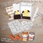 55 Pcs Dog Treat Maker, Make Your Own Dog Treats Kit for Kids, Including 2 Dog Treat Cookie Cutters and Mold, 2 Dog Treat Recipes Book, 24 Dog Treat Bags, etc. - Image 4