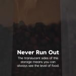 IRIS USA WeatherPro Airtight Dog Food Storage Container, Up to 22 lbs, Attachable Wheels, For Dog Cat Bird and Other Pet Food Storage Bin, Keep Fresh, Easy Mobility, BPA Free, Smoke - Image 11