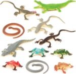 Terra by Battat – 60 Pcs Lizards Animal Tube – Realistic Plastic Animal Toys – Reptile & Amphibian Figurines – Frog, Alligator, Snake & More for Kids and Toddlers 3+ - Image 8
